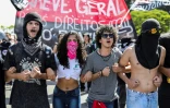 Des manifestants à Brasilia pour la défense de l'université, le 15 mai 2019