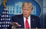 Le président américain lors de sa conférence de presse à la Maison Blanche, le 8 avril 2020