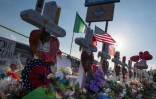 Mémorial érigé en l'honneur des 22 victimes de la fusillade d'El Paso, dans le sud des Etats-Unis