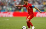 L'attaquant de la Belgique Eden Hazard contrôle le ballon lors du match face contre le Panama au Mondial, le 18 juin 2018 à Sotchi  