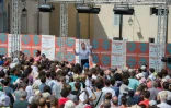 Jean-Luc Mélenchon à Marseille, sle 27 août 2017