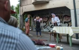 Le conte Hänsel et Gretel joué en  opéra-promenade dans le quartier Planoise le 9 juillet 2016 à Besançon