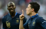 Le milieu de l'équipe de France, Samir Nasri, buteur face à l'Angleterre lors de l'Euro-2012, le 11 juin 2012 à Donetsk  