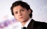 L'acteur britannique Tom Holland, premier rôle du film "Spider-Man: No way home", en marge d'une projection à Los Angeles, le 13 décembre 2021