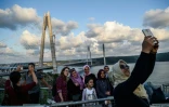 Le pont Yavuz Sultan Selim, l'un des plus grands ponts suspendus au monde inauguré à Istanbul, le 26 août 2016