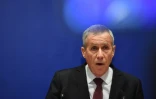 Le procureur François Molins après l'arrestation de Redoine Faïd lors d'une conférence presse à Paris le 03 octobre 2018