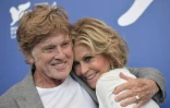 Robert Redford avec Jane Fonda en septembre 2017 à Venise