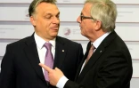 Le Premier ministre hongrois Viktor Orban et Jean-Claude Juncker, alos président de la Commission européenne, le 22 mai 2015 à Bruxelles