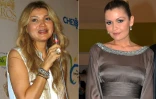 Un photomontage montrant les filles du président ouzbek Islam Karimov, Goulnara Karimova, le 22 août 2012 à Tchirtchik (g) et Lola Karimova-Tilliaïeva, le 8 avril 20019 à Paris