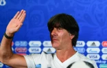 Le sélectionneur allemand Joachim Low donne une conférence de presse au Kazan Arena lors de la coupe du monde, le 27 juin 2018