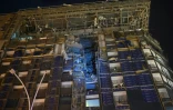 L'hôtel Palace de Kharkiv, en Ukraine, endommagé par une frappe russe le 30 décembre 2023