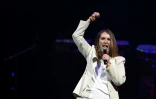La candidate à l'élection présidentielle colombienne Paloma Valencia, le 24 mai 2026 lors de son dernier meeting de campagne, à Bogota