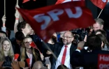 Le social-démocrate Martin Schulz lors d'un rassemblement du SPD, le 22 septembre 2017 à Berlin 