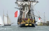La célèbre frégate est une copie de celle qui emmena en 1780 le marquis de La Fayette soutenir les insurgés américains en lutte pour l'indépendance
