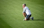 Le sélectionneur de l'équipe de France, Didier Deschamps, lors d'un entraînement à Istra durant le Mondial, le 7 juillet 2018
