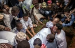 Les funérailles d'Ibrahim Kamau, tué lors d'une manifestation antigouvernementale, le 28 juin 2024 à Nairobi, au Kenya
