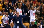 Le sélectionneur des Bleues, Olivier Krumbholz, lors de leur victoire en finale du Championnat du monde de handball, à Hambourg, le 17 décembre 2017