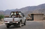 Capture d’écran extraite d’une vidéo d’AFPTV montrant des membres des Forces du Bouclier national, soutenues par l’Arabie saoudite, déployés dans la région d’al-Kadha, dans l’ouest de la province de Taëz, au Yémen, le 10 septembre 2026