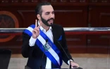 Le président du Salvador, Nayib Bukele, fait son discours annuel à la nation, au Congrès à San Salvador, le 1er juin 2021