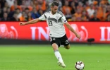 L'attaquant de l'Allemagne Mark Uth lors du match de la défaite à Amsterdam face aux Pays-Bas le 13 octobre 2018 en Ligue des nations