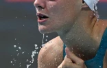 La Française Marie Wattel, avant sa série du 50 m nage libre des Mondiaux de Budapest, le 24 juin 2022 