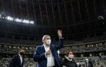 Le patron du CIO Thomas Bach lors de l'inauguration du stade national de Tokyo, la principale enceinte dédiée aux Jeux olympiques japonais, le 17 novembre 2020