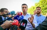Jordan Bardella, le président du RN, à la Foire agricole de Beaucroissant, en Isère, le 11 septembre 2026