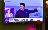 Un homme regarde une télévision montrant le dirigeant nord-coréen Kim Jong-Un, le 24 août 2016 près de Séoul