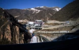 Le centre national de ski alpin des JO-2022 de PÃ©kin Ã  Yanqing le 2 fÃ©vrier