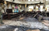 Photo des forces armées philippines montrant l'intérieur de la cathédrale de Jolo après l'explosion d'un engin piégé qui a fait 18 morts le 27 janvier 2019