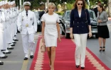 La princesse Lalla Salma et l'épouse du président, Brigitte Macron, le 14 juin 2017