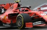Le pilote monégasque Charles Leclerc au volant de sa Ferrari lors du GP de Chine, le 14 avril 2019 à Shanghai