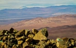 Vue du désert d'Atacama depuis la mine de cuivre de Kiara, dans le nord du chili, le 22 juin 2021