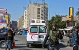 Sur les lieux d'un double attentat suicide le 21 janvier 2021 à Bagdad
