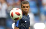 L'attaquant français Kylian Mbappé lors du quart de finale face aux Uruguayens, à Nijni Novgorod, le 6 juillet 2018
