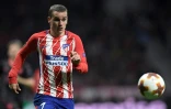 L'attaquant de l'Atlético de Madrid, Antoine Griezmann, lors de la demi-finale retour de l'Europa League face à Arsenal, à Madrid, le 3 mai 2018