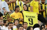 Des supporters d'Al-Ittihad lors de la présentation de Karim Benzema, le 8 juin 2023 à Jeddah