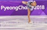 La jeune Russe Alina Zagitova, 15 ans, lors de son programme court aux JO de Pyeongchang, le 21 février 2018