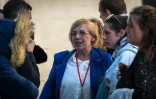 Nadine Jubillar, la mère de Cédric Jubillar, au centre sur l'image, le 8 octobre 2025 devant la cour d'assises du Tarn, à Albi