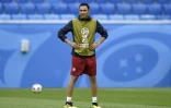 Le gardien du Costa Rica Keylor Navas lors d'un entraînement à Saint-Pétersbourg le 21 juin 2018