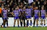 Les joueurs du Stade Français, lors de leur défaite en Top 14, 38-5 face à Toulon, le 19 septembre 2021 au Stade Félix-Mayol