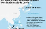 Un porte-avions américain en route vers la péninsule de Corée