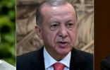 Photomontage des présidents ukrainien Volodymyr Zelensky, turc Recep Tayyip Erdogan et du secrétaire général de l'ONU Antonio Guterres