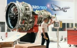 Un moteur LEAP-1A qui équipe les A320neo. Il est produit par CFM, une coentreprise entre Safran et General Electric