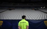 Tribunes vides du Stade de France lors de la finale de la Coupe de la Ligue entre le Paris-SG et Lyon, le 31 juillet 2020