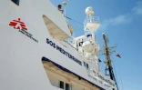 L'Aquarius, le bateau humanitaire de SOS Méditerranée et de Médecins sans frontières le 20 juin 2018