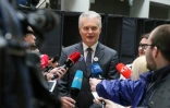 Le candidat à l'élection présidentielle lituanienne Gitanas Nauseda le 10 mai 2019 à Vilnius en Lituanie