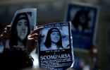 Une photo d'Emanuela Orlandi, disparue en juin 1983, lors d'une prière place Saint-Pierre, le 27 mai 2012au Vatican, 