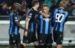 Le milieu de terrain de Bruges Hans Vanaken célèbre son but contre le PSG lors du match nul (1-1) entre Bruges et le PSG mercredi 15 septembre à Bruges dans le cadre de la première journée de Ligue des champions