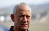 Benny Gantz en visite sur les hauteurs du Golan annexé par Israël, le 8 décembre 2024